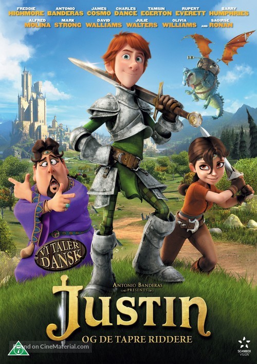 Justin and the Knights of Valour - Danish DVD movie cover
