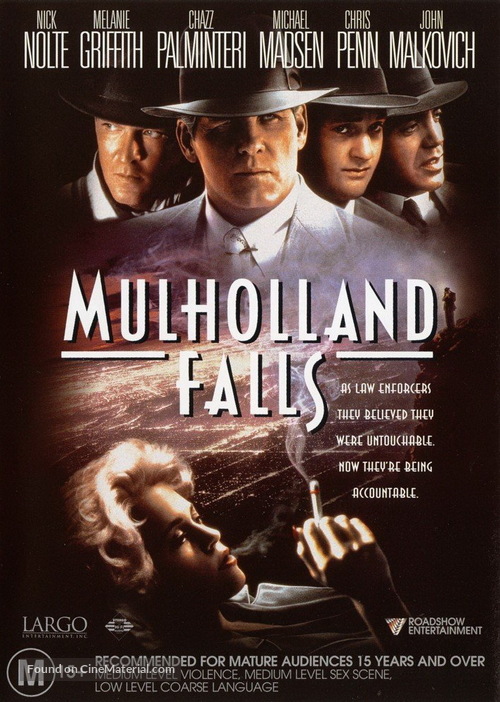 Mulholland Falls - Australian DVD movie cover