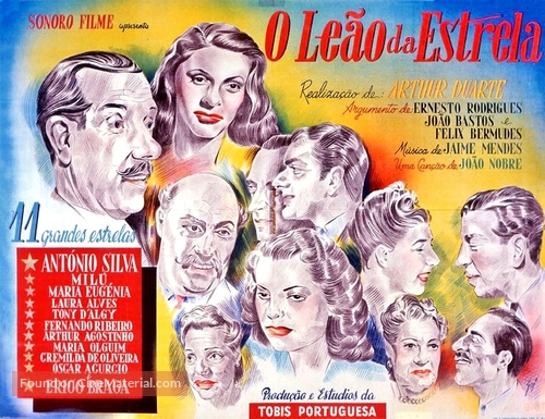 O Le&atilde;o da Estrela - Portuguese Movie Poster