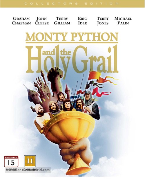 Monty Python and the Holy Grail - Danish Blu-Ray movie cover