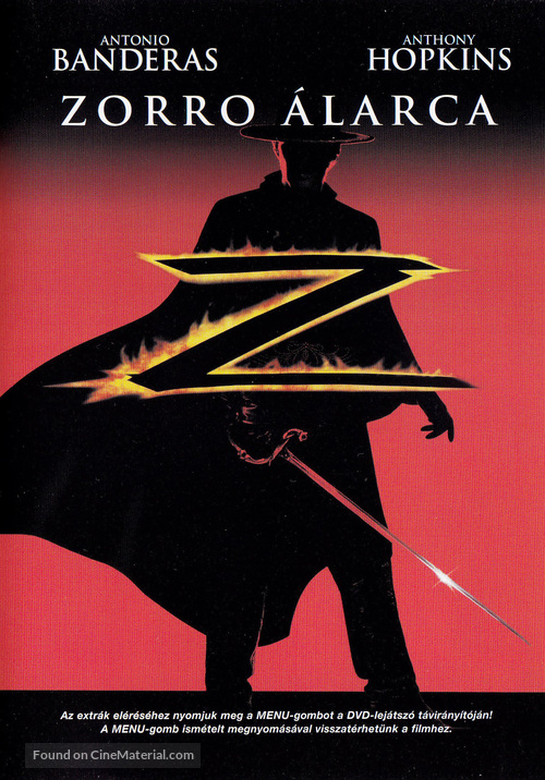 The Mask Of Zorro - Hungarian Movie Cover