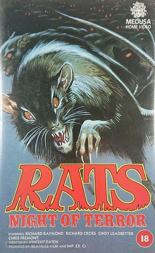 Rats - Notte di terrore - British VHS movie cover