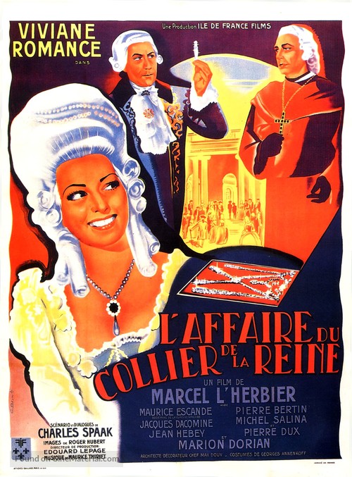 L&#039;affaire du collier de la reine - French Movie Poster