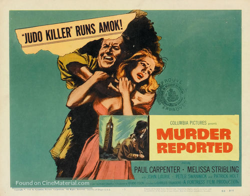 Murder Reported - Movie Poster