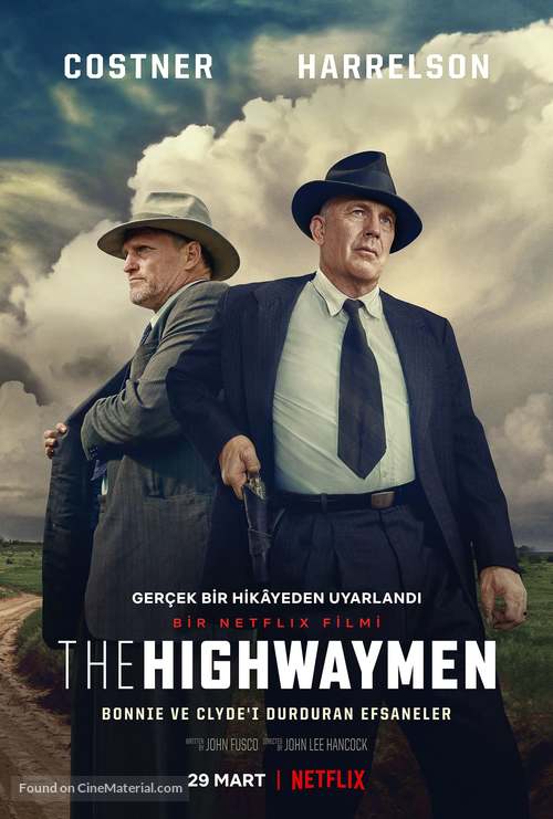 The Highwaymen - Turkish Movie Poster