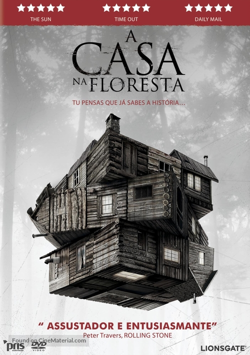 The Cabin in the Woods - Portuguese DVD movie cover