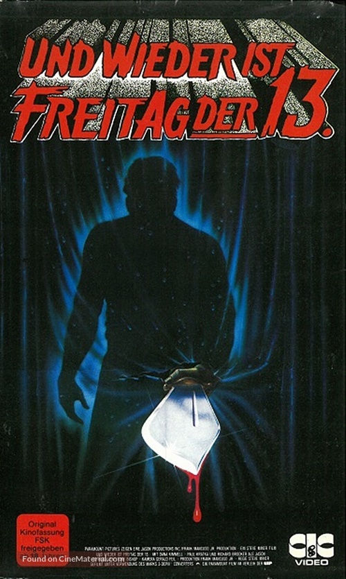Friday the 13th Part III - German VHS movie cover