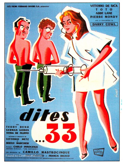 Tot&ograve;, Vittorio e la dottoressa - French Movie Poster