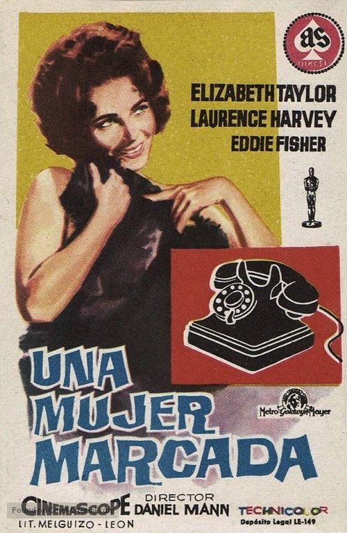 Butterfield 8 - Spanish Movie Poster