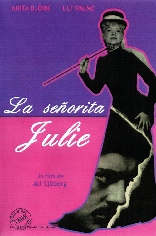 Fr&ouml;ken Julie - Spanish DVD movie cover