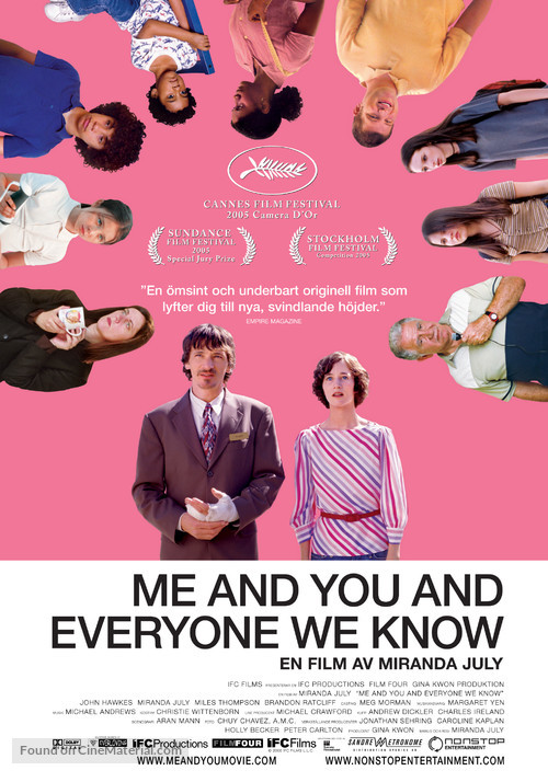 Me and You and Everyone We Know - Swedish Movie Poster