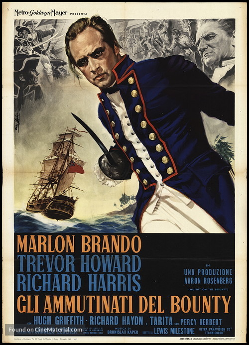 Mutiny on the Bounty - Italian Movie Poster