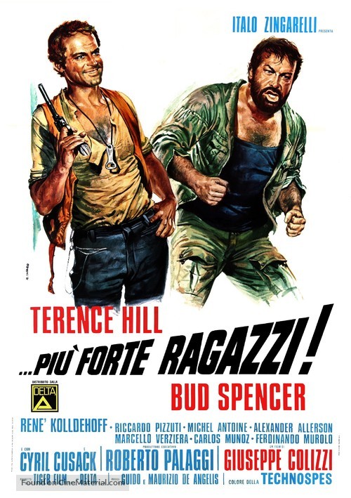 Pi&ugrave; forte, ragazzi! - Italian Movie Poster