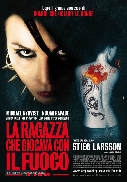 Flickan som lekte med elden - Italian Movie Poster