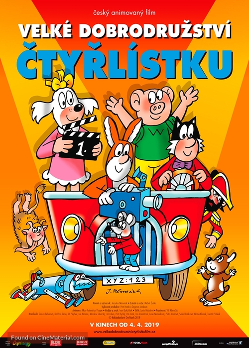 Velk&eacute; dobrodruzstv&iacute; Ctyrl&iacute;stku - Czech Movie Poster