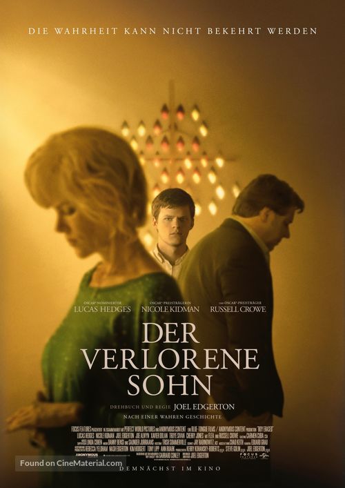 Boy Erased - German Movie Poster