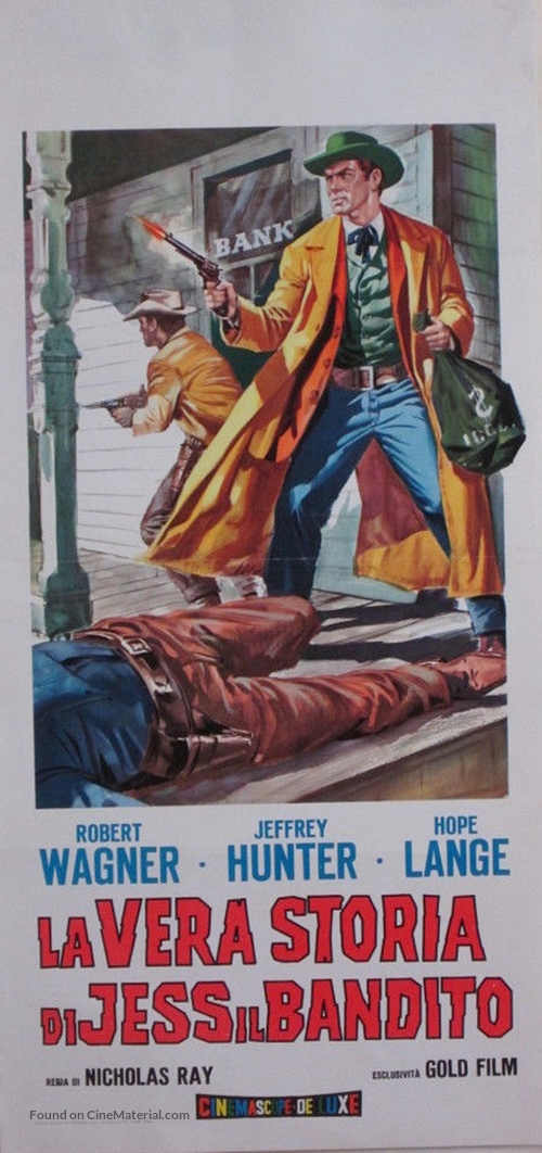 The True Story of Jesse James - Italian Movie Poster