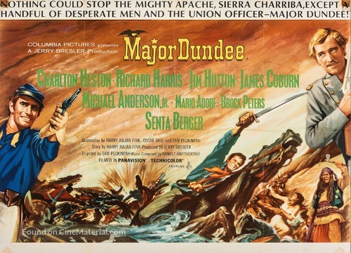 Major Dundee - British Movie Poster