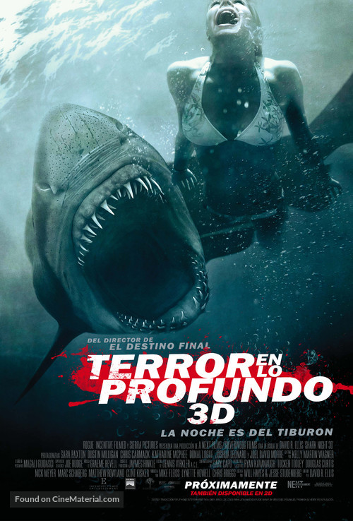 Shark Night 3D - Argentinian Movie Poster
