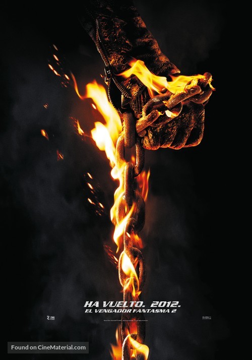 Ghost Rider: Spirit of Vengeance - Mexican Movie Poster