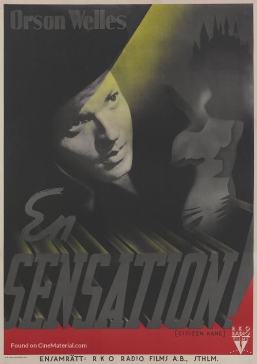 Citizen Kane - Swedish Movie Poster