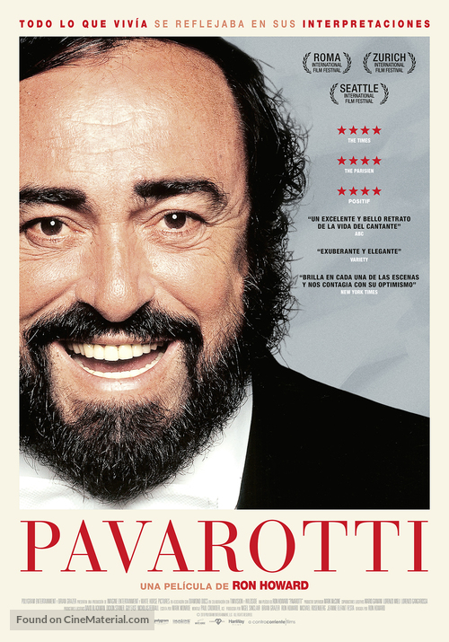 Pavarotti - Spanish Movie Poster