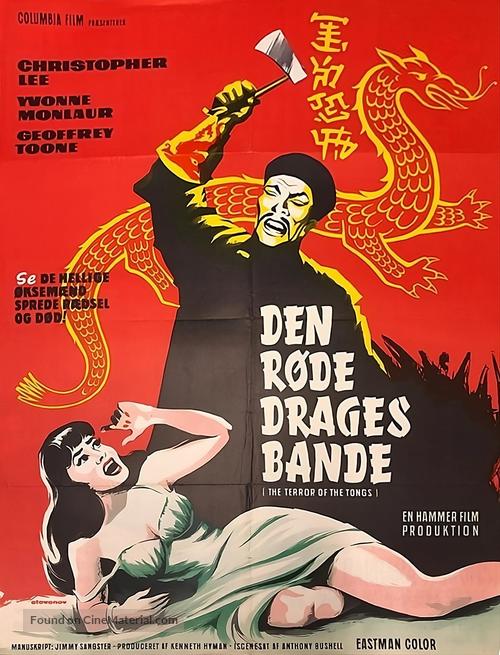 The Terror of the Tongs - Danish Movie Poster