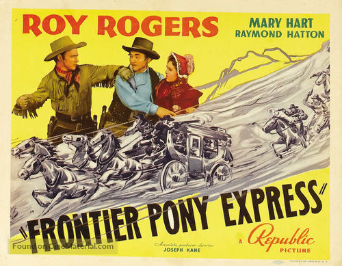 Frontier Pony Express - Movie Poster