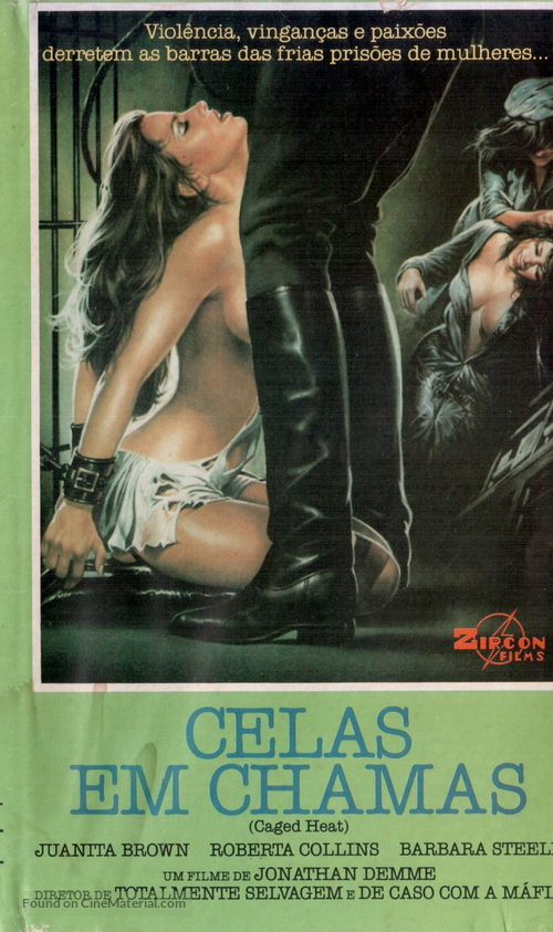 Caged Heat - Brazilian VHS movie cover