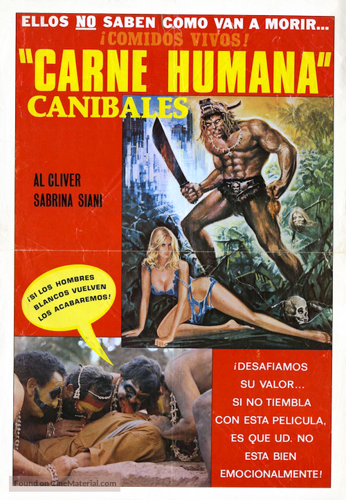 Mondo cannibale - Mexican Movie Poster