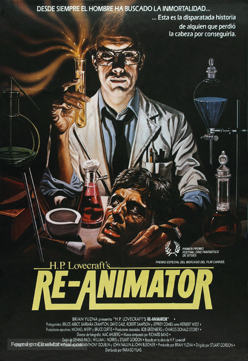 Re-Animator - Spanish Movie Poster