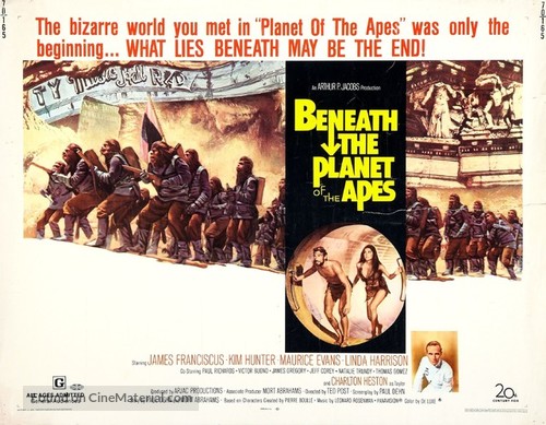 Beneath the Planet of the Apes - Movie Poster