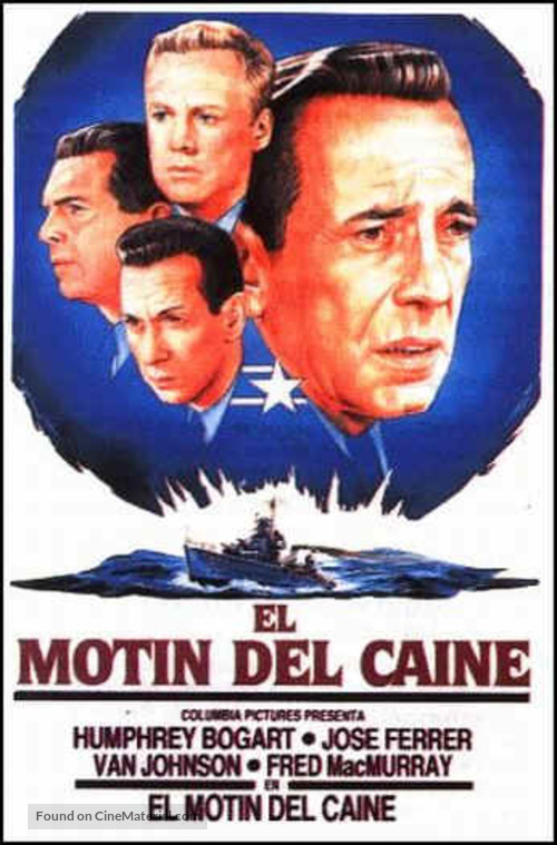 The Caine Mutiny - Spanish Movie Poster