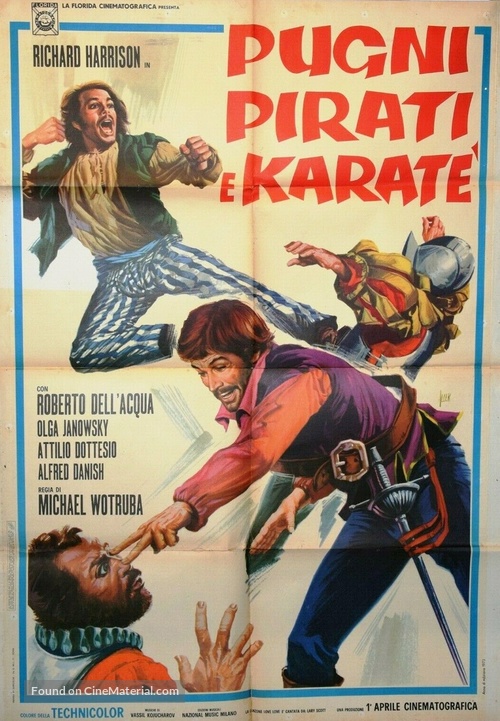 Pugni, pirati e karat&egrave; - Italian Movie Poster