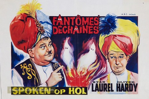 A-Haunting We Will Go - Belgian Movie Poster