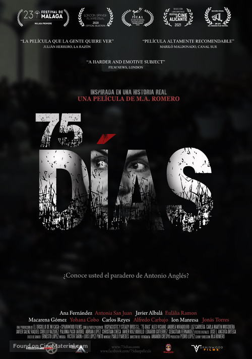 75 d&iacute;as - Spanish Movie Poster