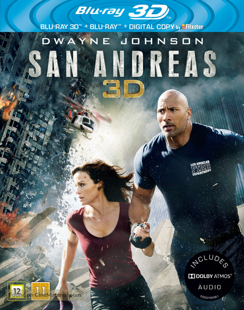 San Andreas - Danish Blu-Ray movie cover