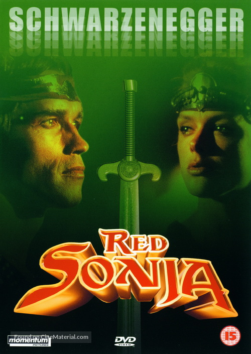 Red Sonja - British DVD movie cover