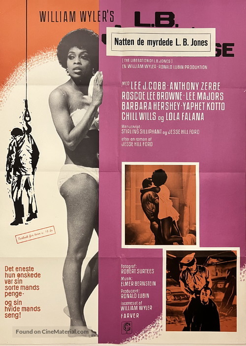 The Liberation of L.B. Jones - Danish Movie Poster