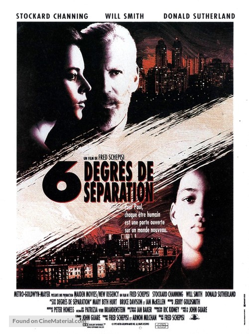 Six Degrees of Separation - French Movie Poster