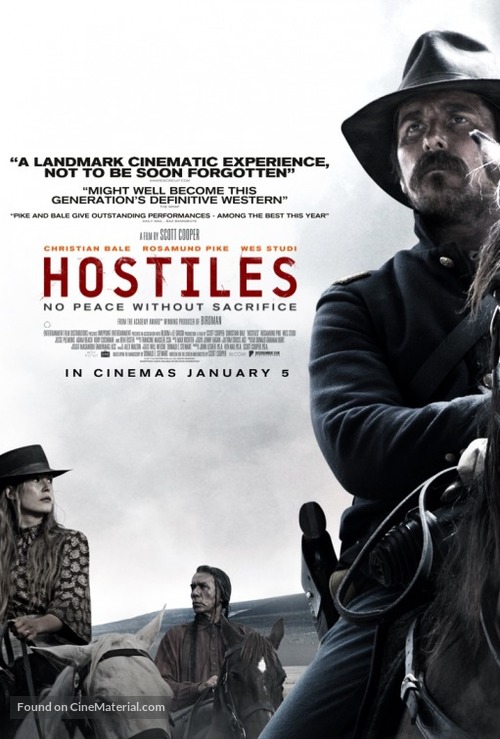 Hostiles - British Movie Poster