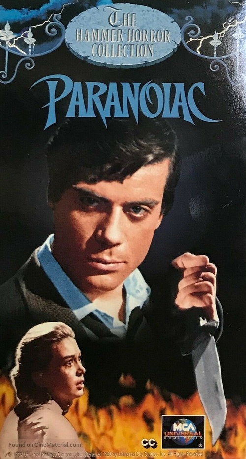 Paranoiac - VHS movie cover