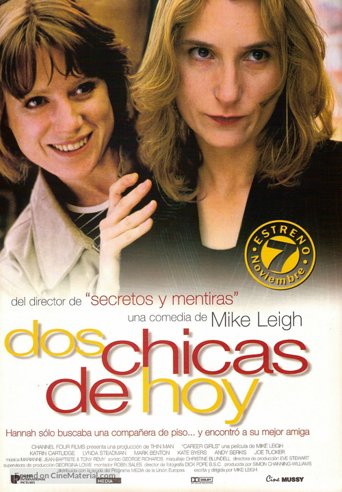 Career Girls - Spanish Movie Poster