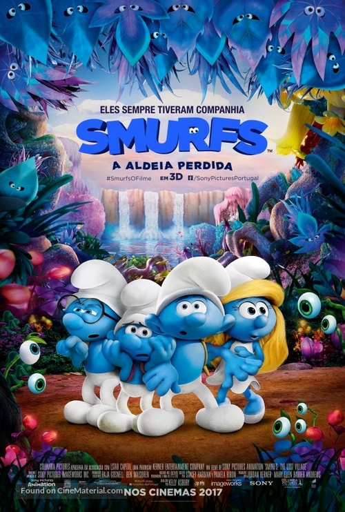 Smurfs: The Lost Village - Portuguese Movie Poster