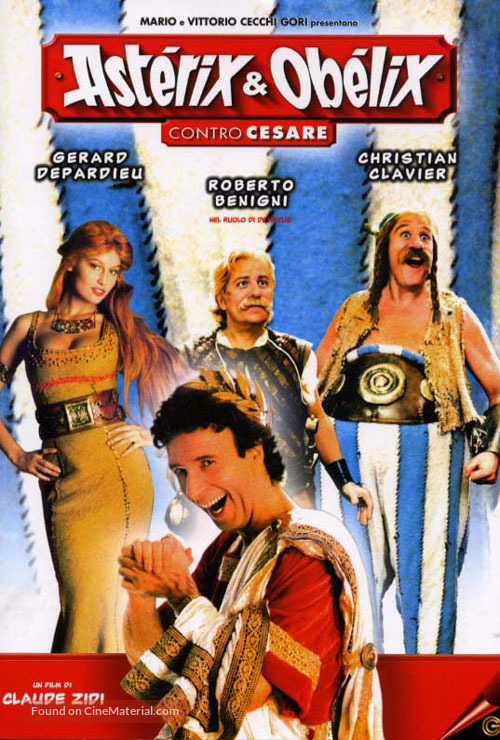 Ast&eacute;rix et Ob&eacute;lix contre C&eacute;sar - Italian DVD movie cover