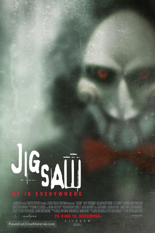 Jigsaw - Norwegian Movie Poster