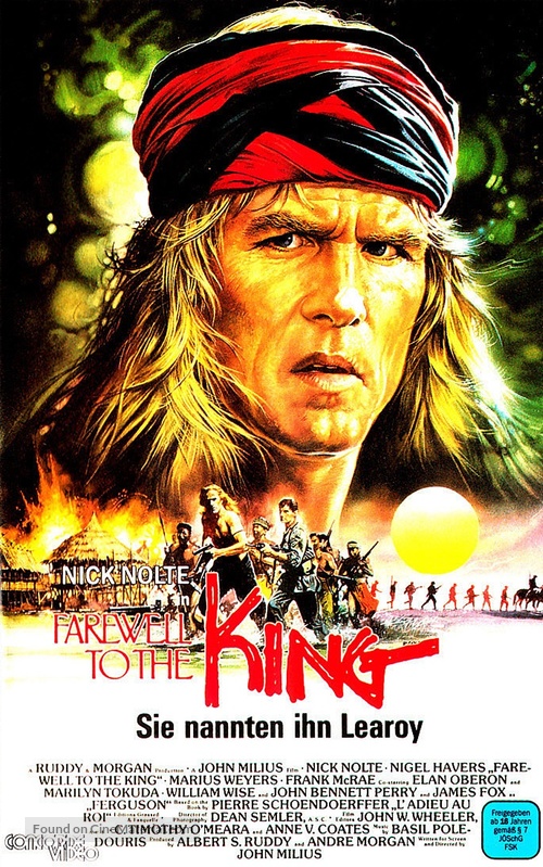Farewell to the King - German VHS movie cover