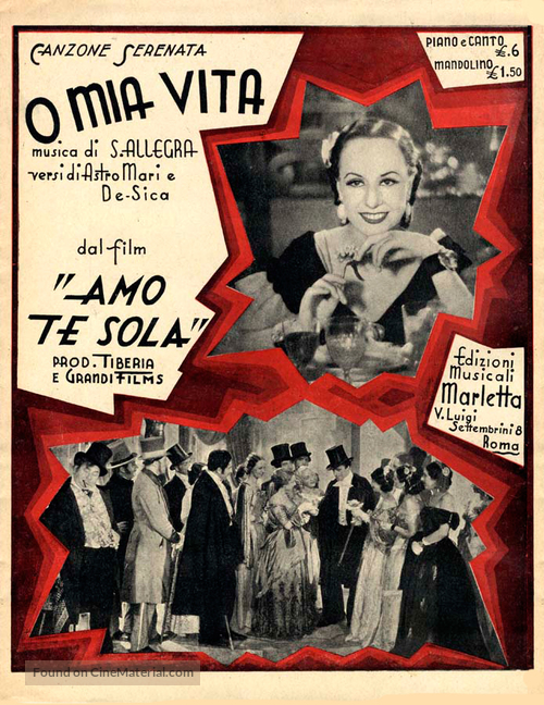 Amo te sola - Italian Movie Poster
