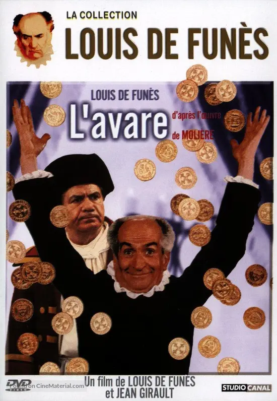 L Avare Louis De Funes Streaming L'avare French dvd cover