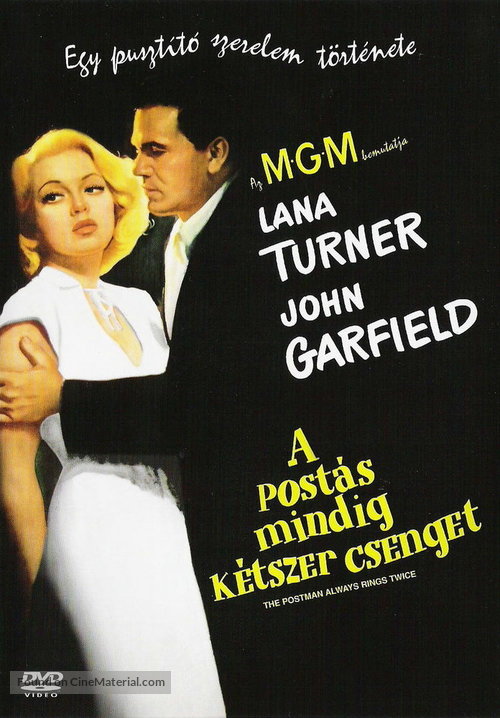 The Postman Always Rings Twice - Hungarian DVD movie cover